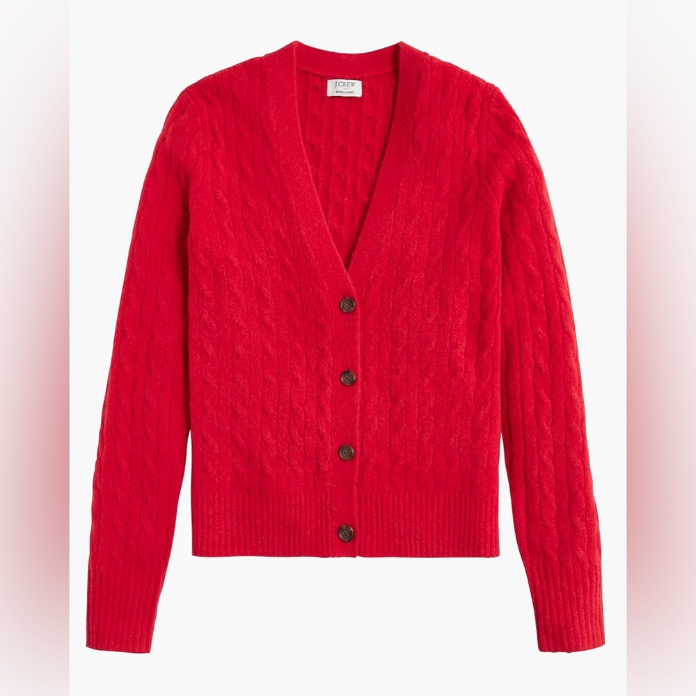 NWT Cable Cardigan Size L J. Crew Factory